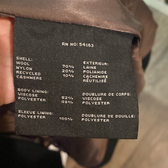 Wool cashmere blend Mark New York coat - Picture 5 of 7